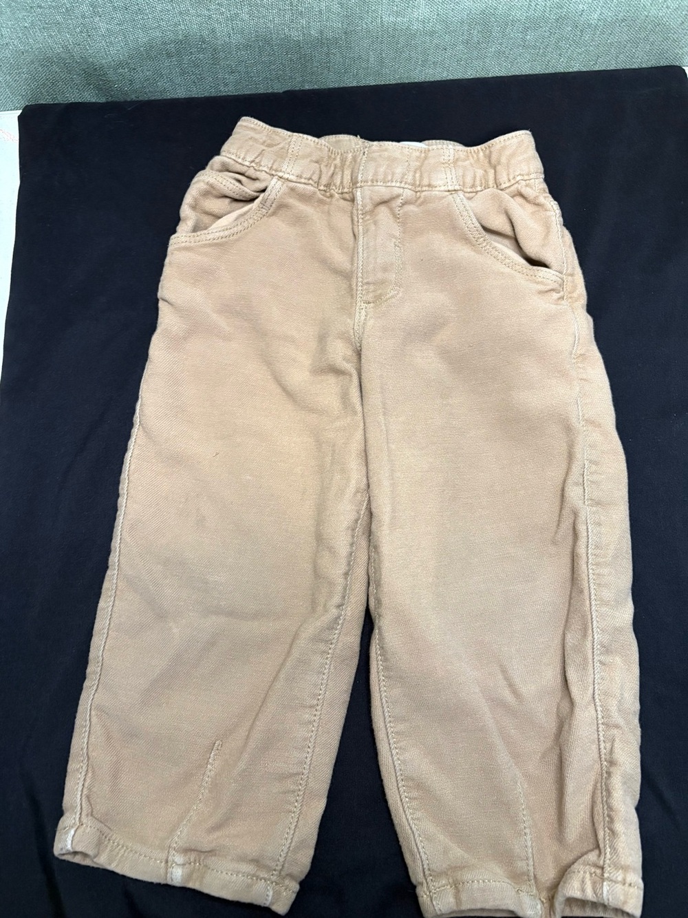 Zara Toddler Beige Pull-On Pants Size 4 GUC